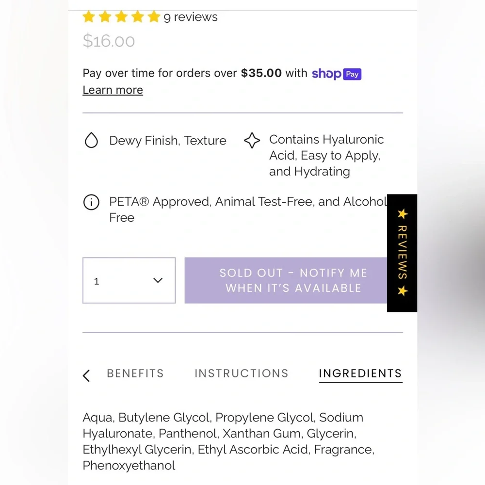 🌟3/$20 Eligible! NIB MoBeauty Set It Up Makeup Setting Spray 1 0z